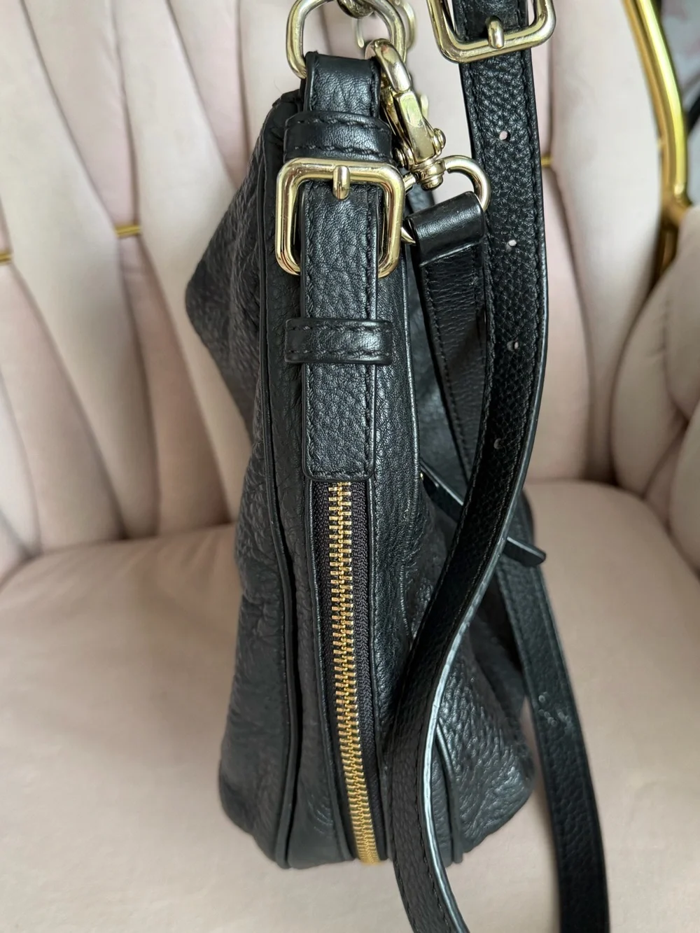 Kate Spade ♠️ Cobble Hill Ella Black Leather Shoulder Bag